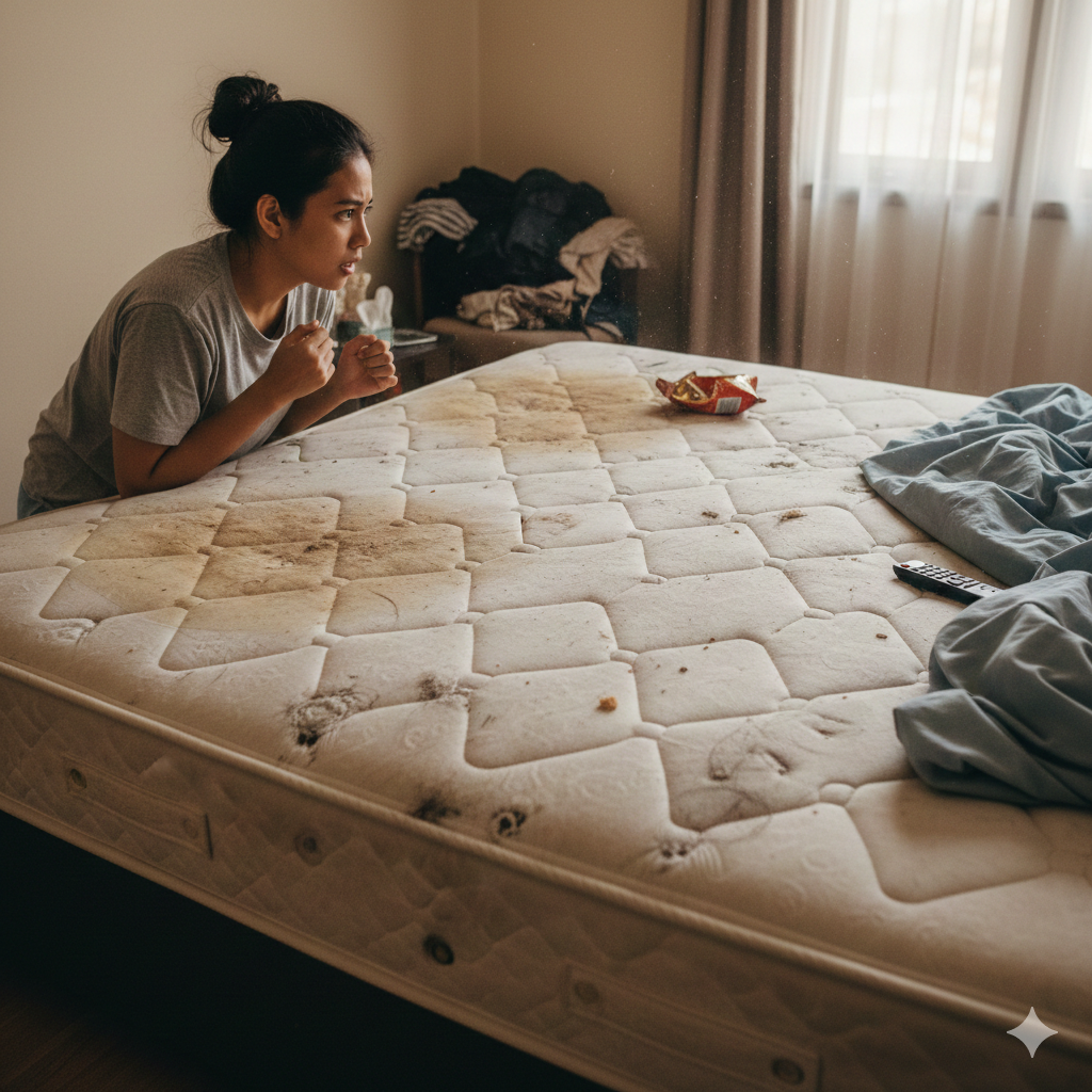 Tanda-tanda Kasur Butuh Dibersihkan