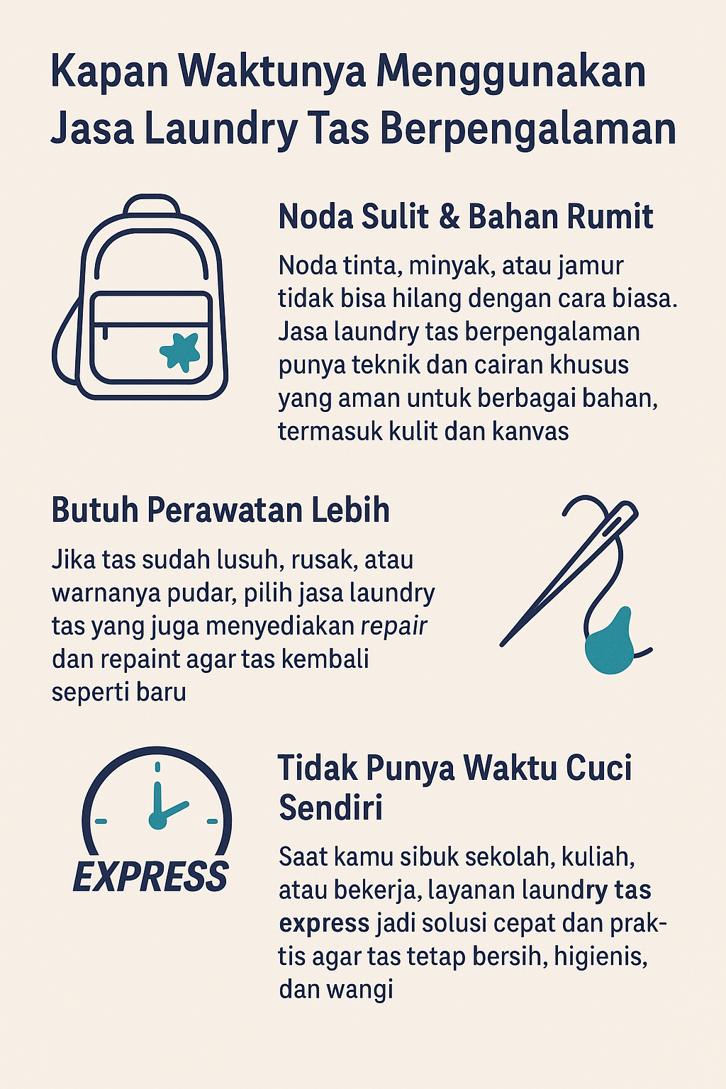 Kapan Waktunya Menggunakan Jasa Laundry Tas Berpengalaman?