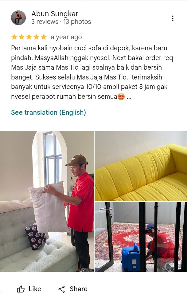 Testimoni Pelanggan Home Steril