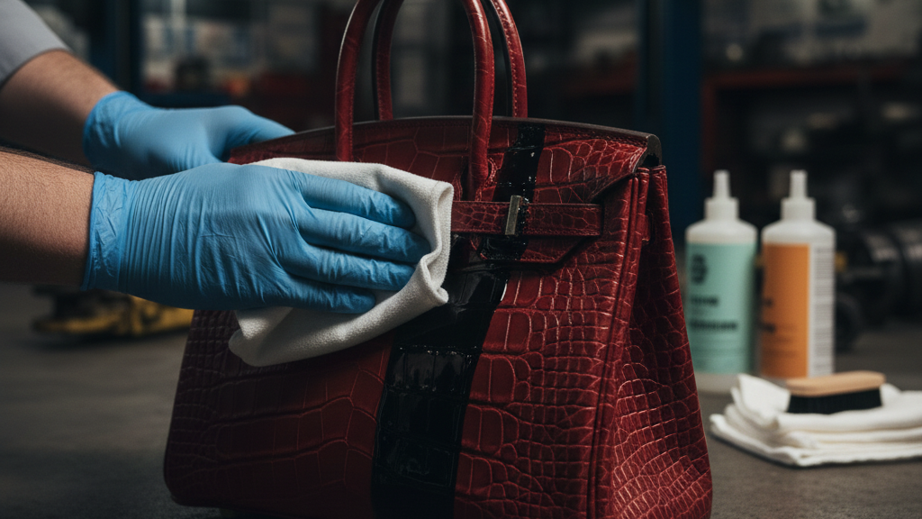 Teknik Lanjutan Menghilangkan Noda Oli pada Tas Berbahan Kulit dan Suede