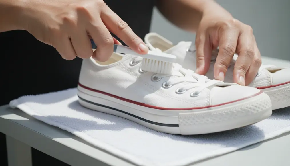 Langkah-Langkah Membersihkan Sepatu Putih Converse Agar Kembali Kinclong