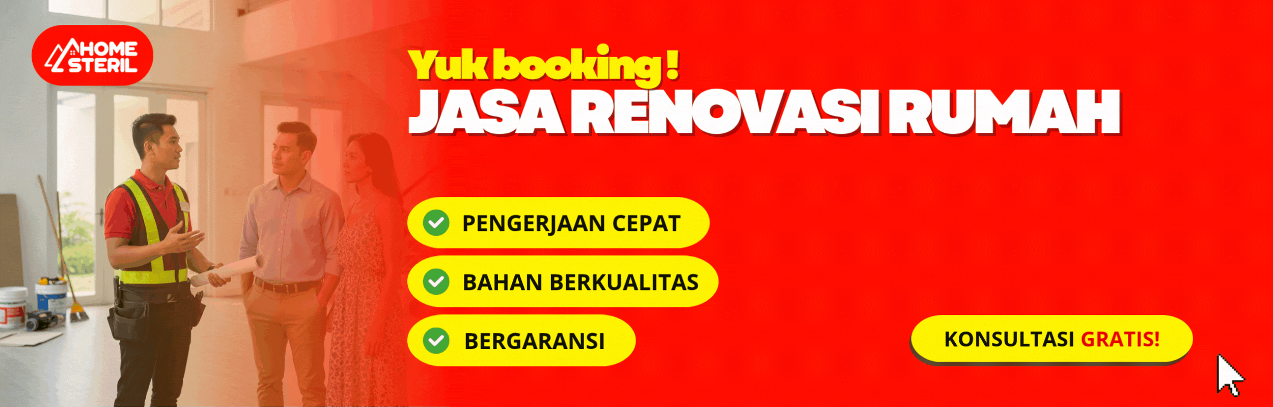 Konsultasi desain interior Home Steril