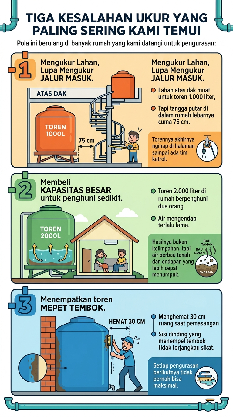 Infografik :Tiga Kesalahan Ukur yang Paling Sering Kami Temui