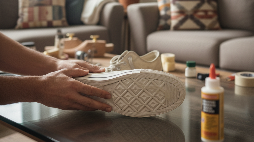 Pasang Outsole Sepatu Baru dengan Lem Khusus