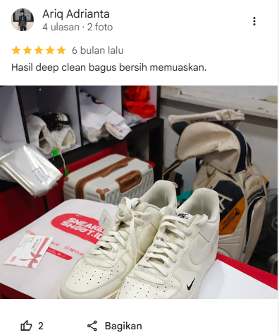 Ulasan Pelanggan Terhadap Layanan Unyellowing Sepatu di Sneakershoot