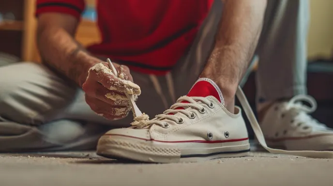 Mengatasi Noda Tertentu pada Sepatu Converse Putih