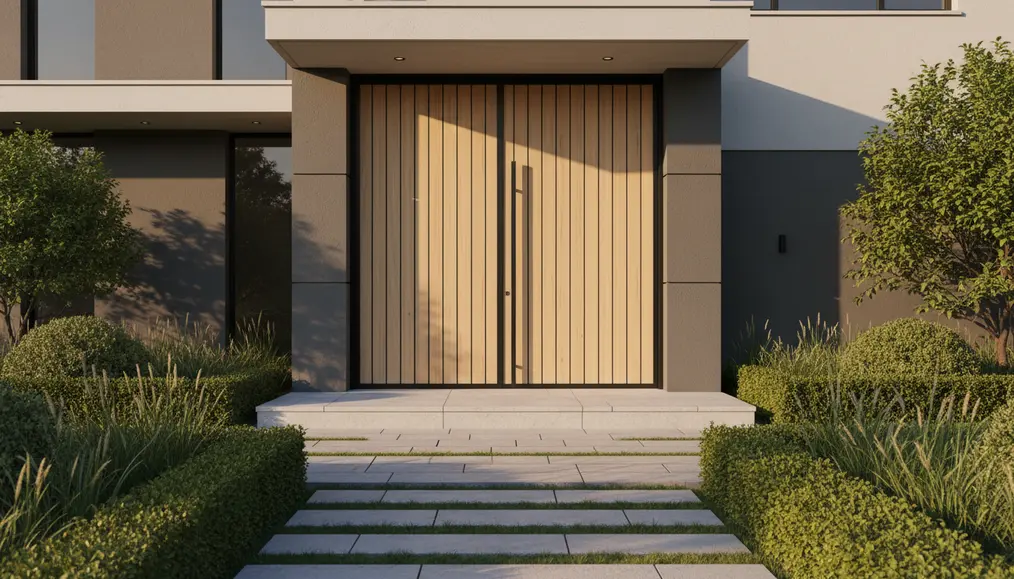 Desain Pintu Utama Besi dan Kayu: Memadukan Estetika dan Fungsionalitas