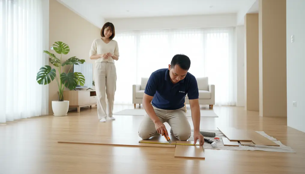Tahapan Pemasangan Lantai Vinyl oleh Tukang Profesional untuk Hasil Maksimal