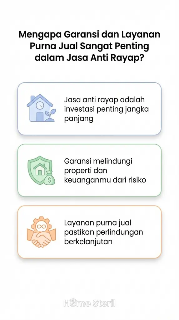Mengapa Garansi dan Layanan Purna Jual Sangat Penting dalam Jasa Anti Rayap?