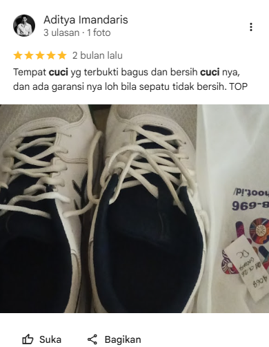 Review Pelanggan Cuci Sepatu di Sneakershoot.id