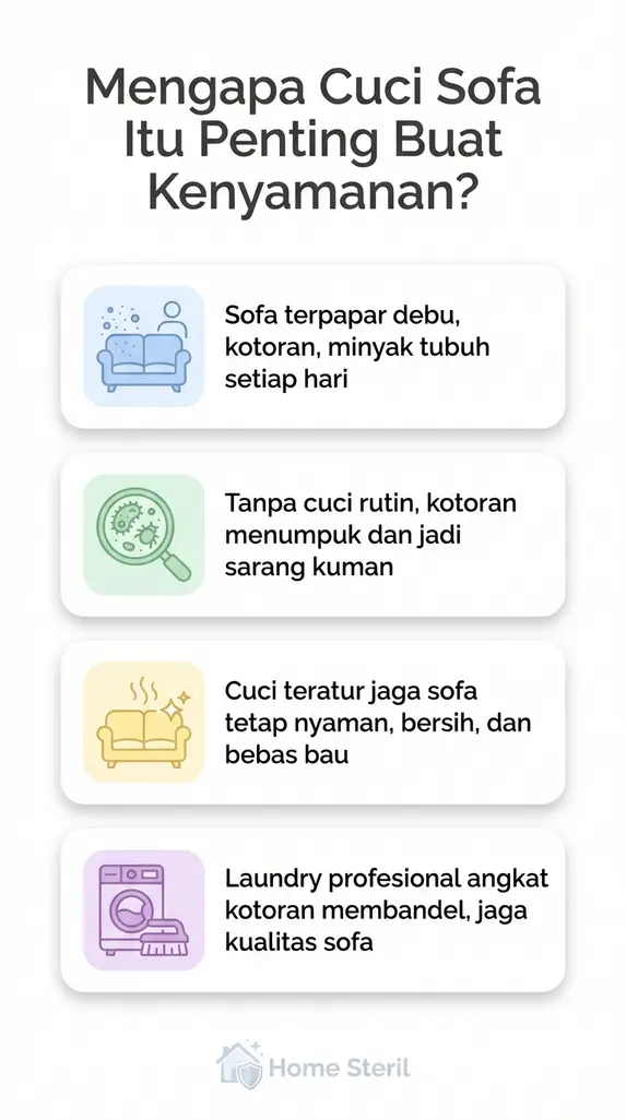 Mengapa Cuci Sofa Itu Penting Buat Kenyamanan?