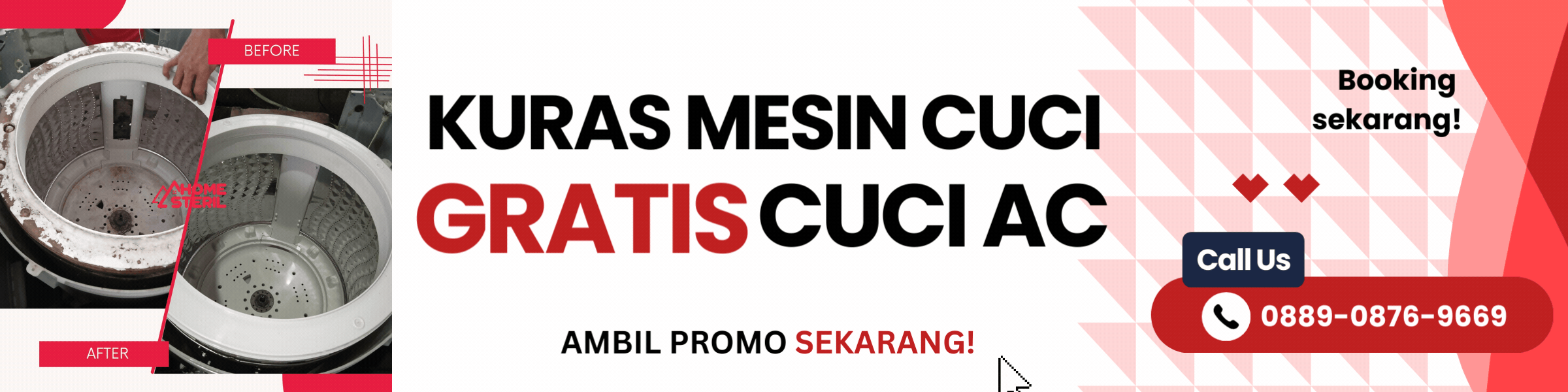 promo jasa bersihkan mesin cuci di home-steril.com