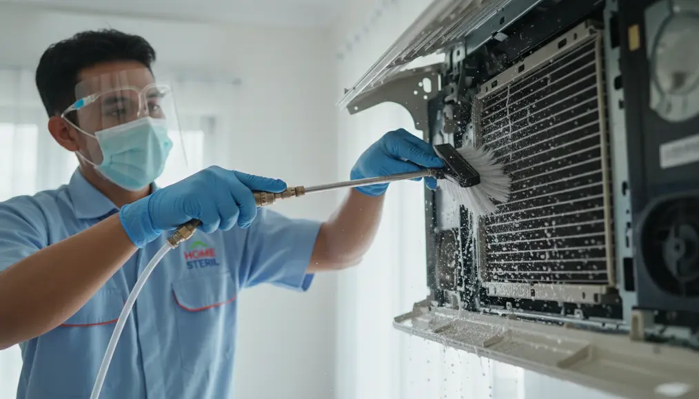 Proses Pembersihan AC yang Detail dan Higienis oleh Home Steril