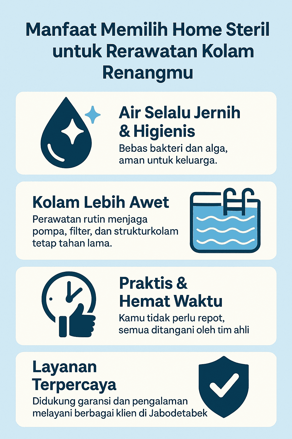 Manfaat Memilih Home Steril untuk Perawatan Kolam Renangmu