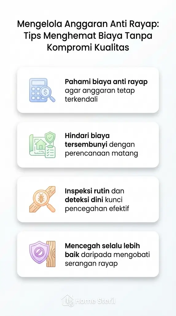 Mengelola Anggaran Anti Rayap: Tips Menghemat Biaya Tanpa Kompromi Kualitas