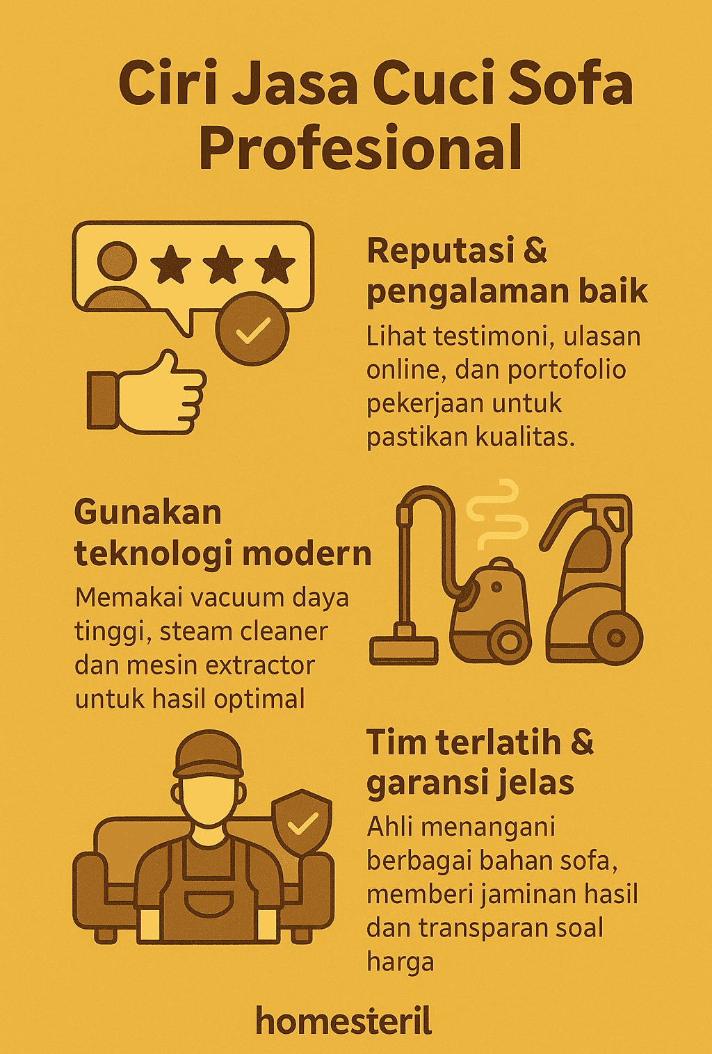 Infografik: Ciri Jasa Cuci Sofa Profesional