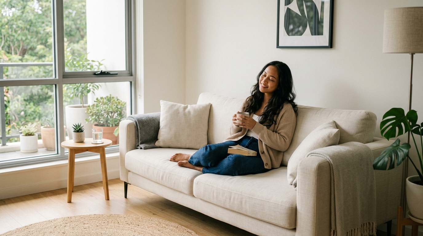 5. Sofa Terasa Lebih Menenangkan untuk Beristirahat