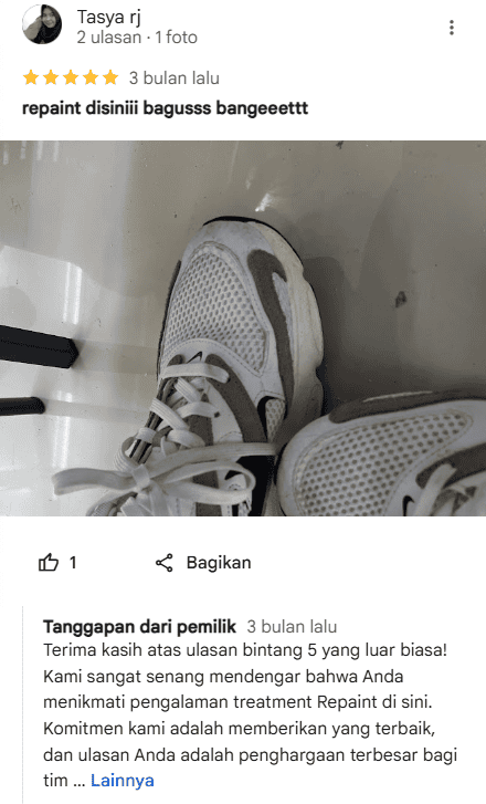 Testimoni Pelanggan di&nbsp;Sneakershoot.id 