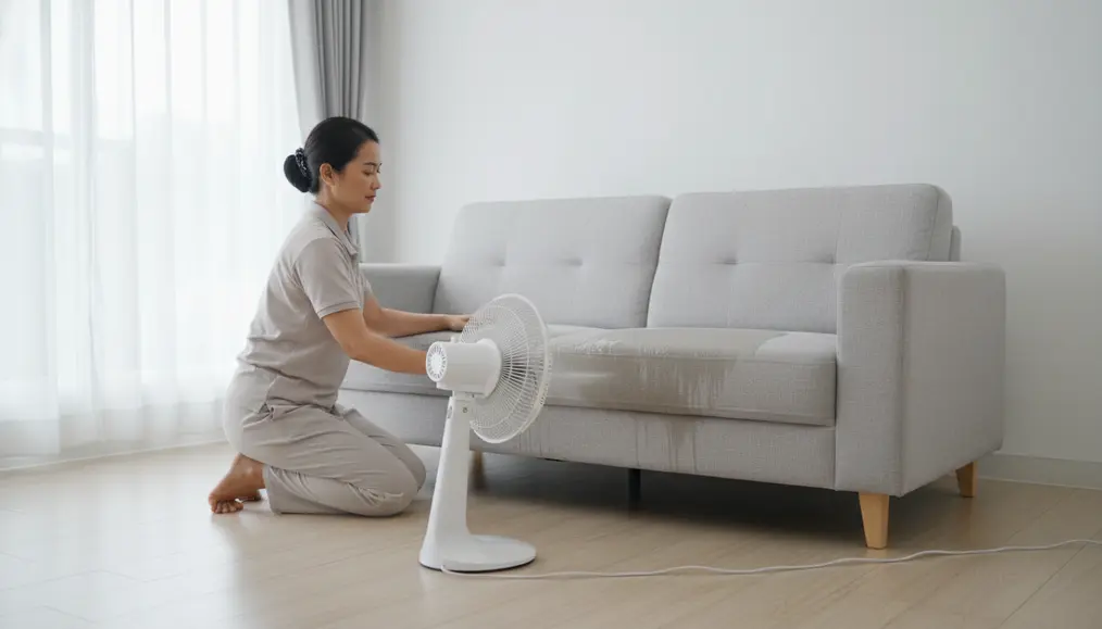 Langkah-Langkah Cerdas Pengeringan Sofa Setelah Jasa Berbasis Uap