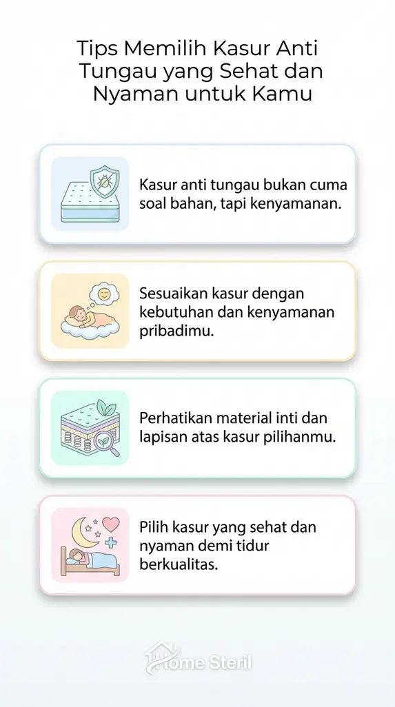 Tips Memilih Kasur Anti Tungau yang Sehat dan Nyaman untuk Kamu