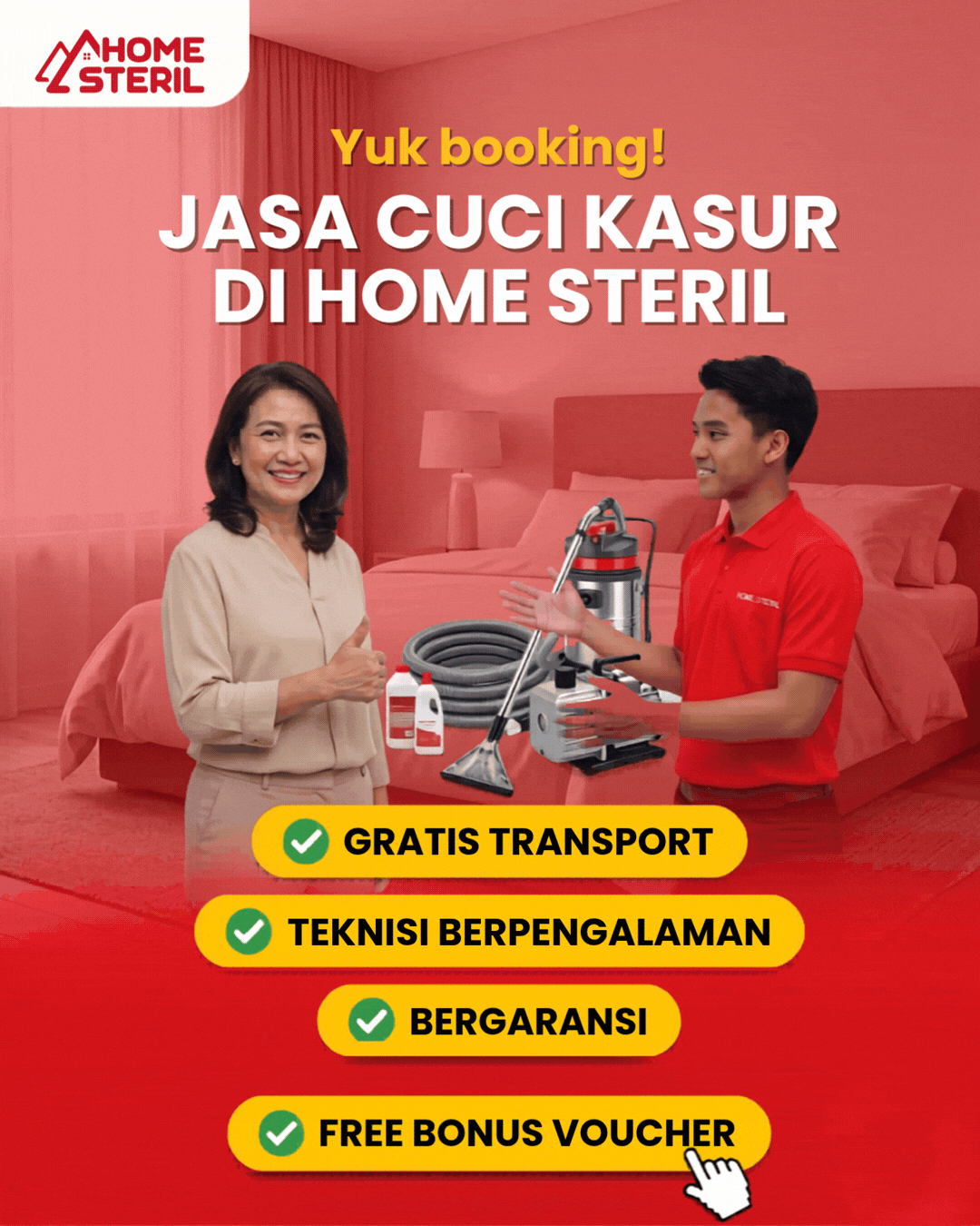 Jasa Cuci Kasur di Home Steril