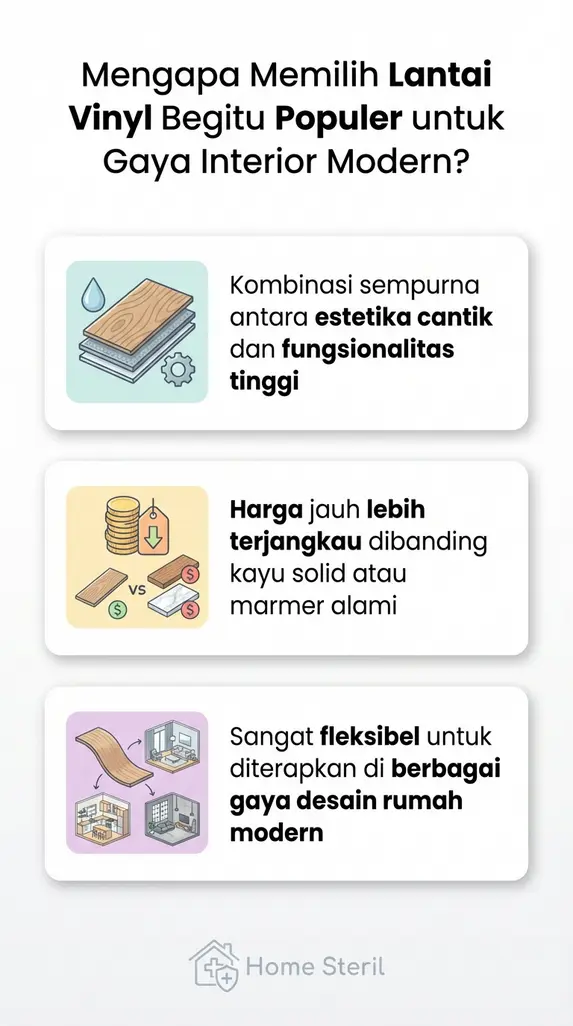 Mengapa Memilih Lantai Vinyl Begitu Populer untuk Gaya Interior Modern?