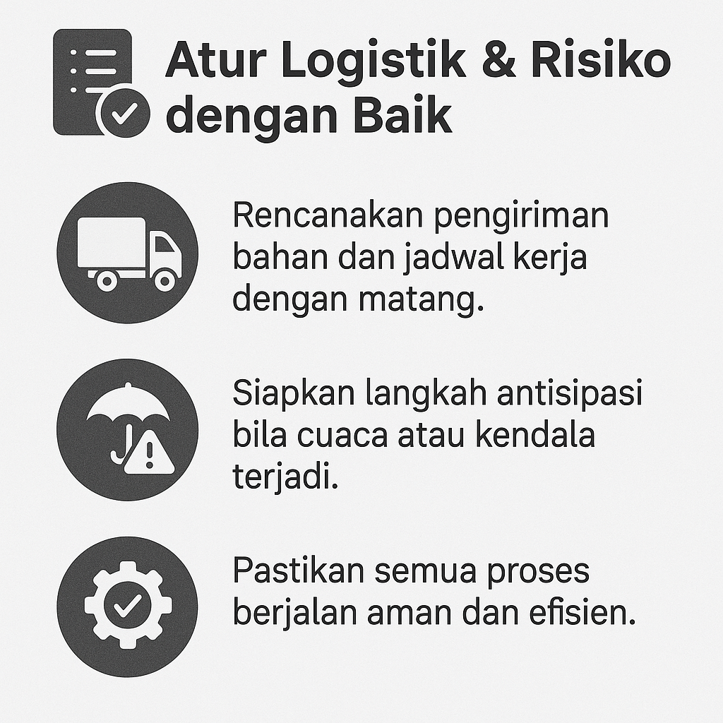 Infografik:Atur Logistik & Risiko dengan Baik