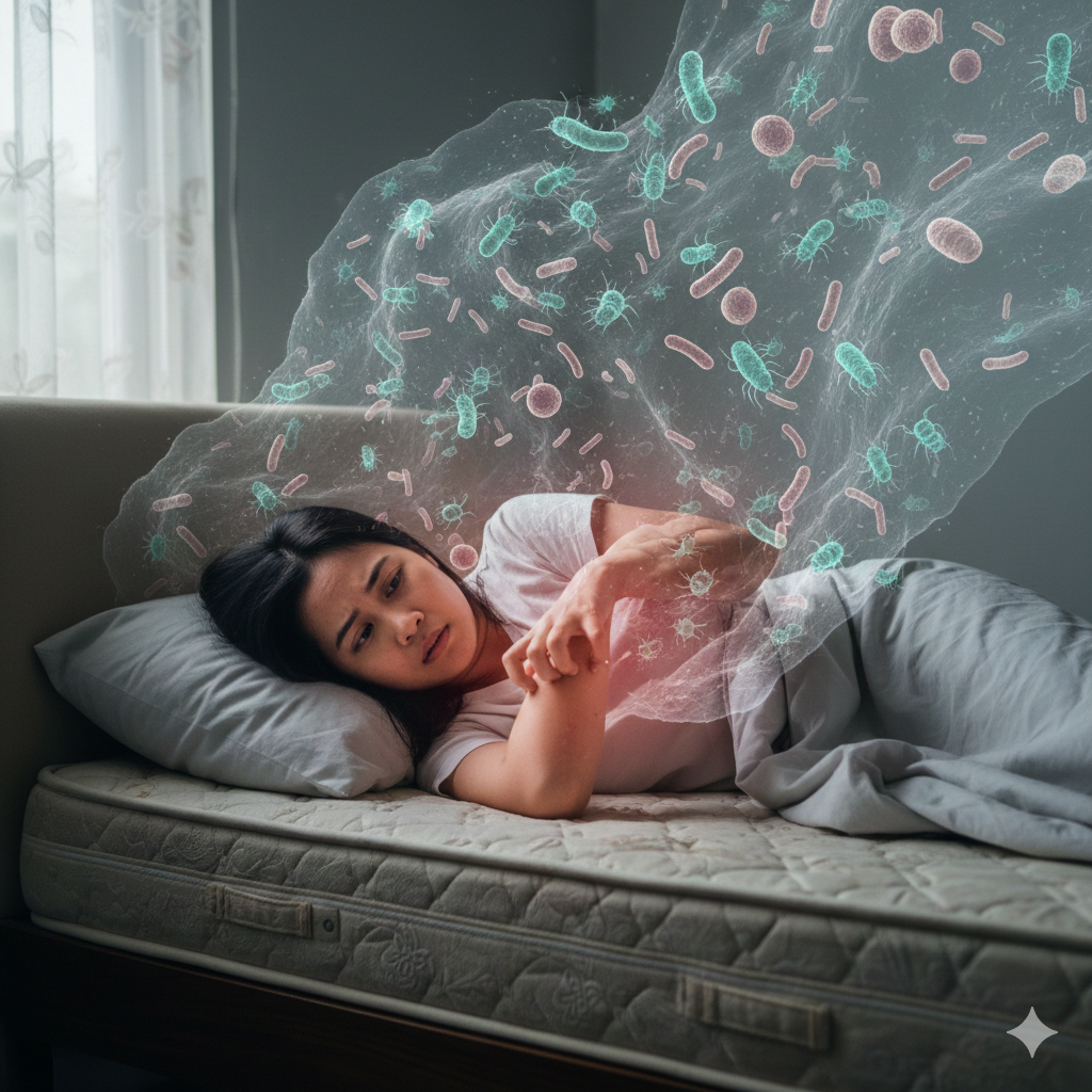 Kuman dan Bakteri di Kasur Dapat Merusak Kulit