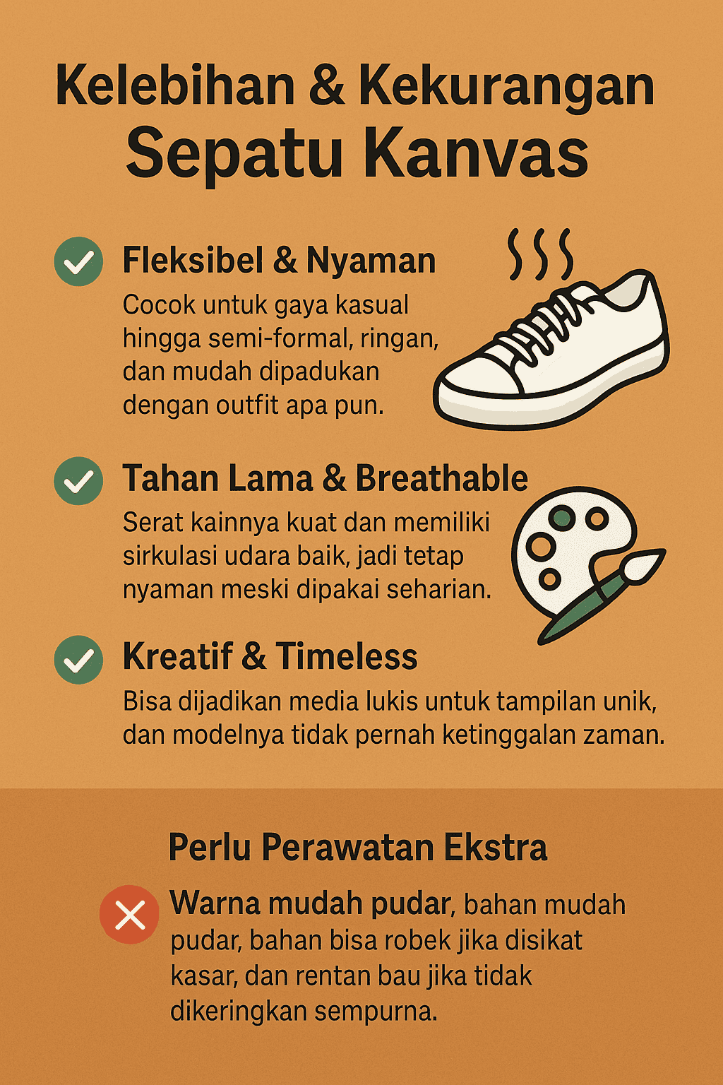 Kelebihan Dan Kekurangan Sepatu Kanvas