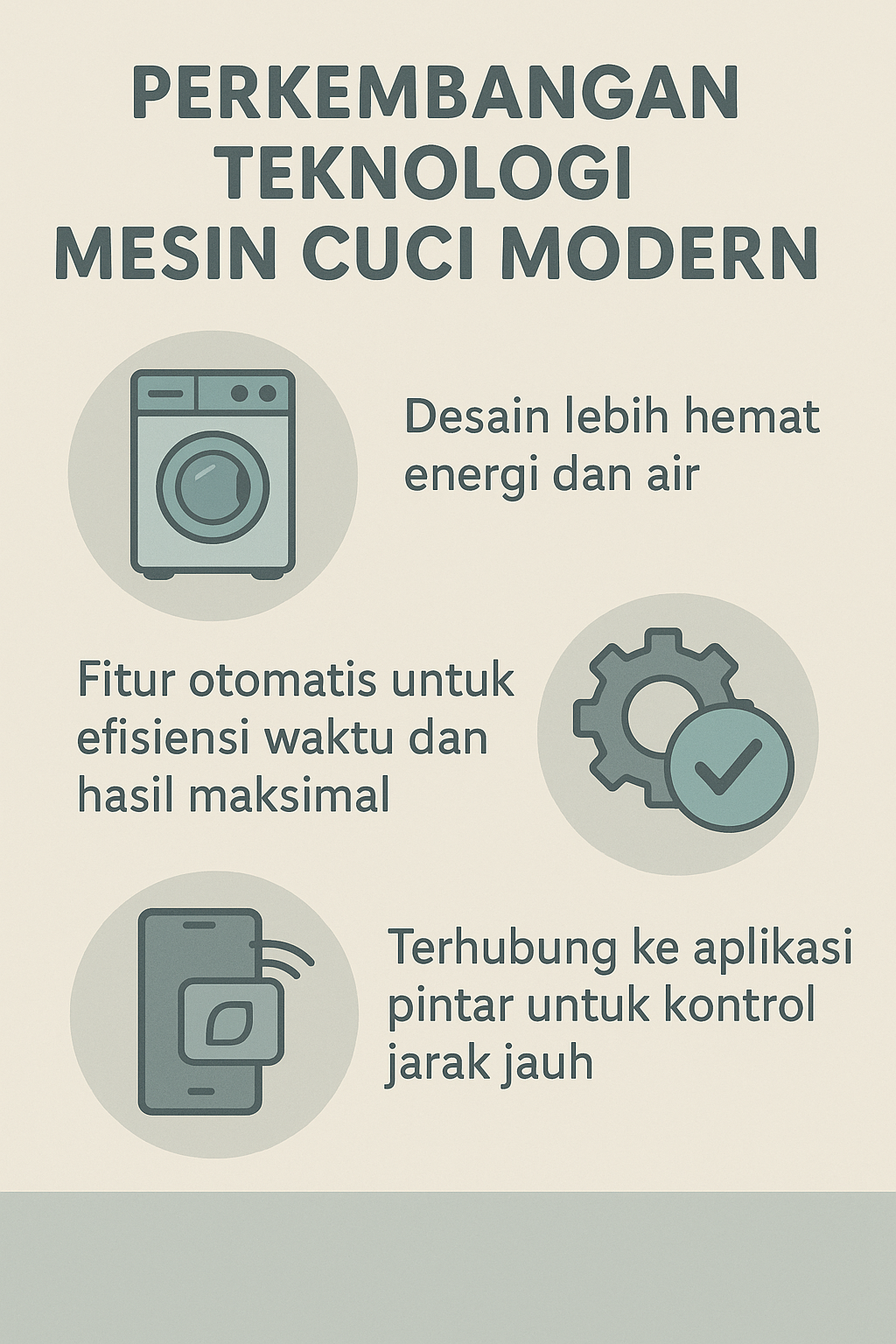 Infografik:Perkembangan Teknologi Mesin Cuci Modern