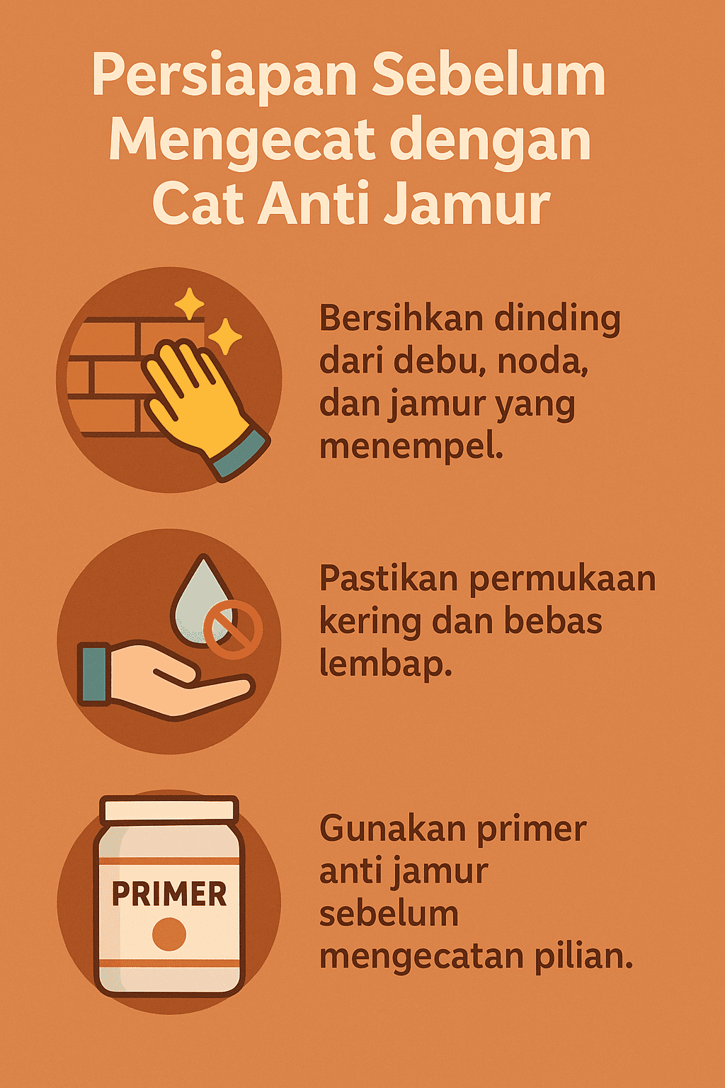 Infografik:Persiapan Sebelum Mengecat dengan Cat Anti Jamur