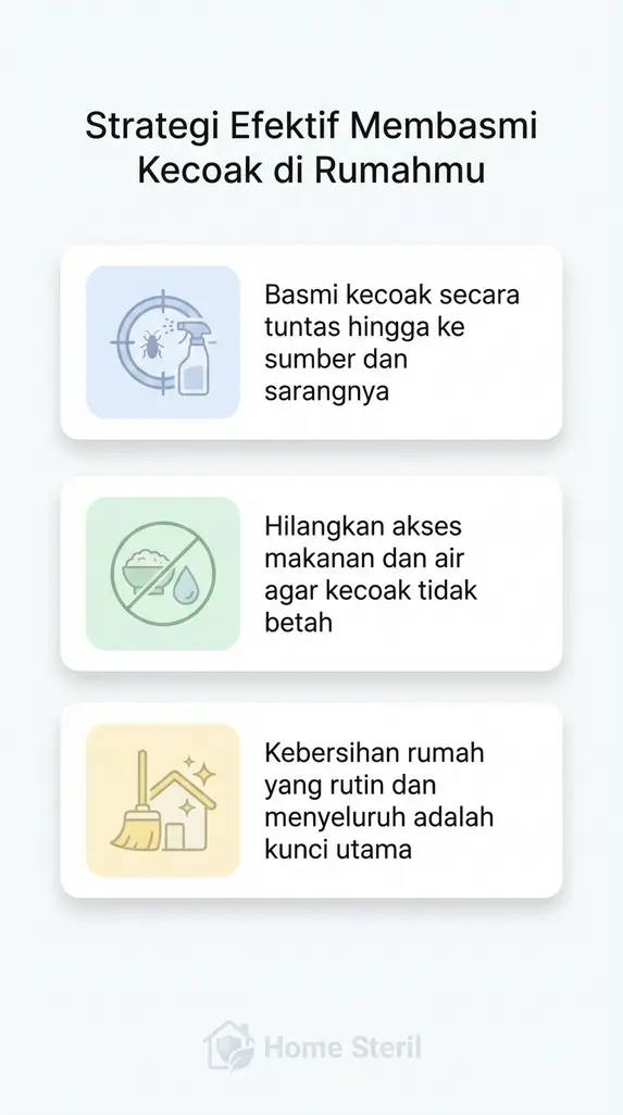 Strategi Efektif Membasmi Kecoak di Rumahmu