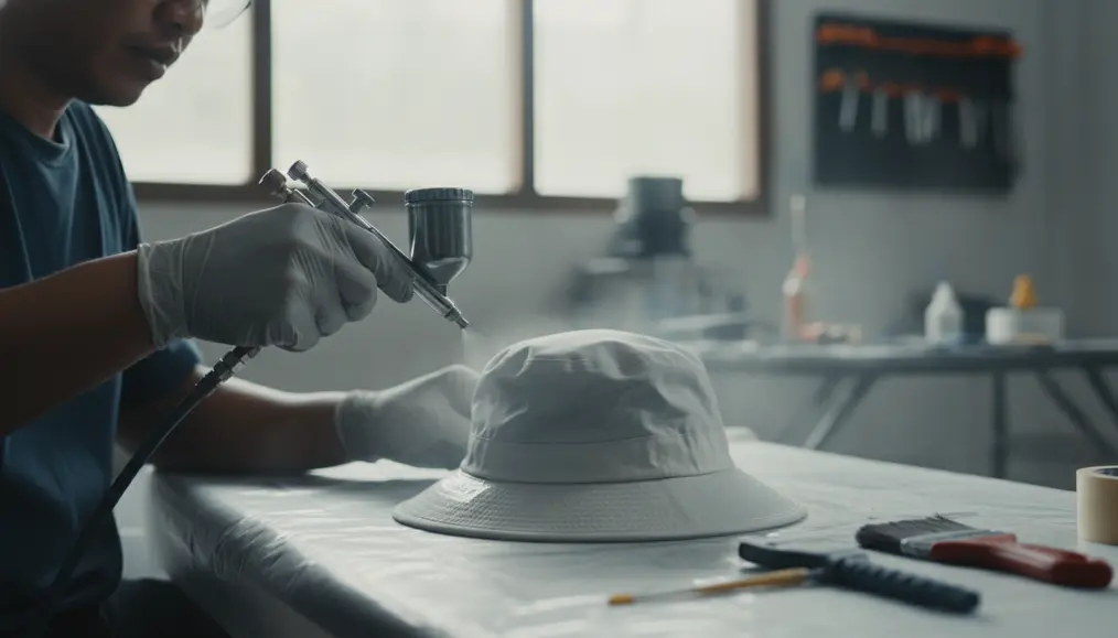 Langkah-langkah Repaint Topi Waterproof yang Aman
