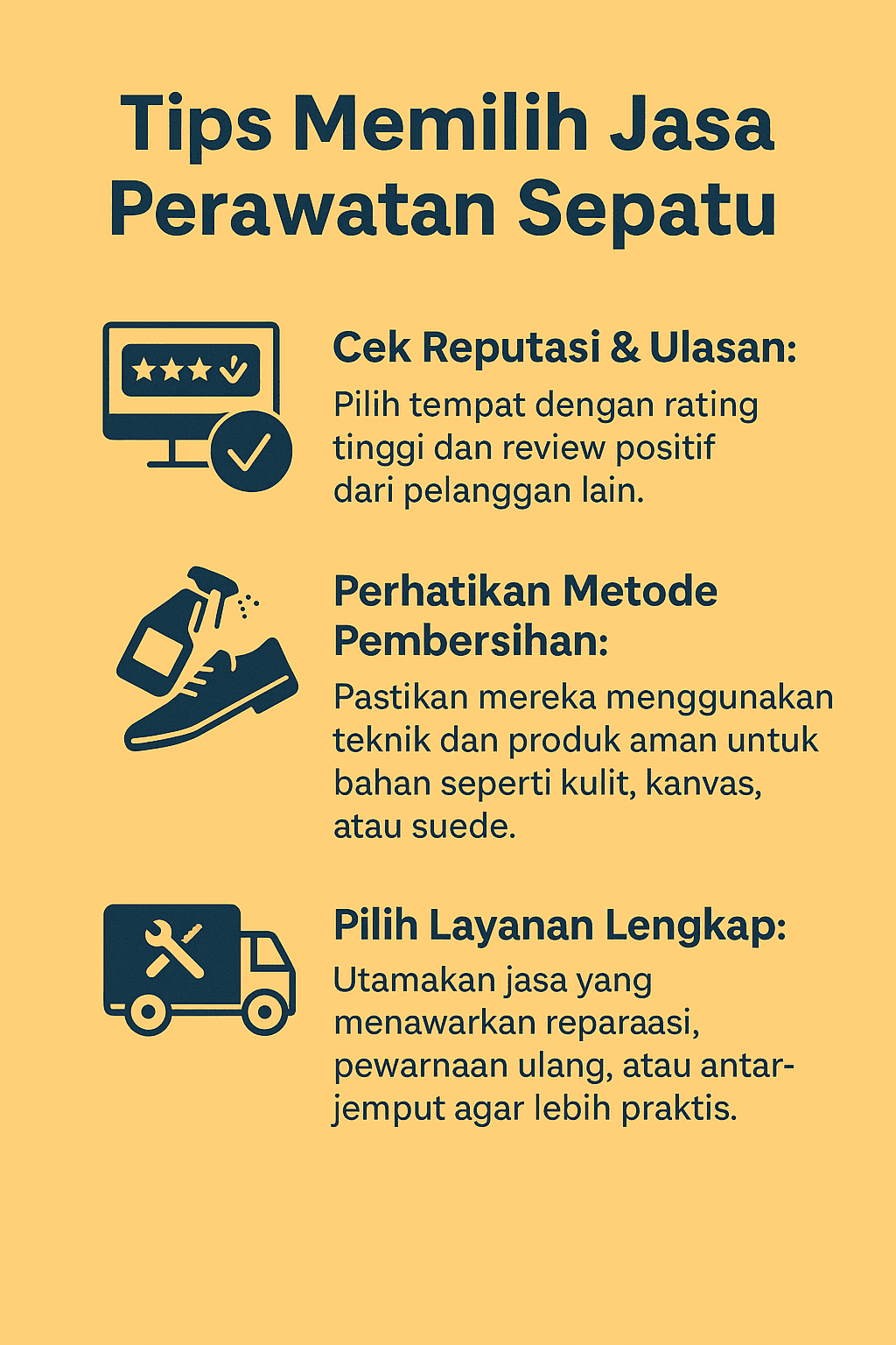 Tips Memilih Jasa Perawatan Sepatu