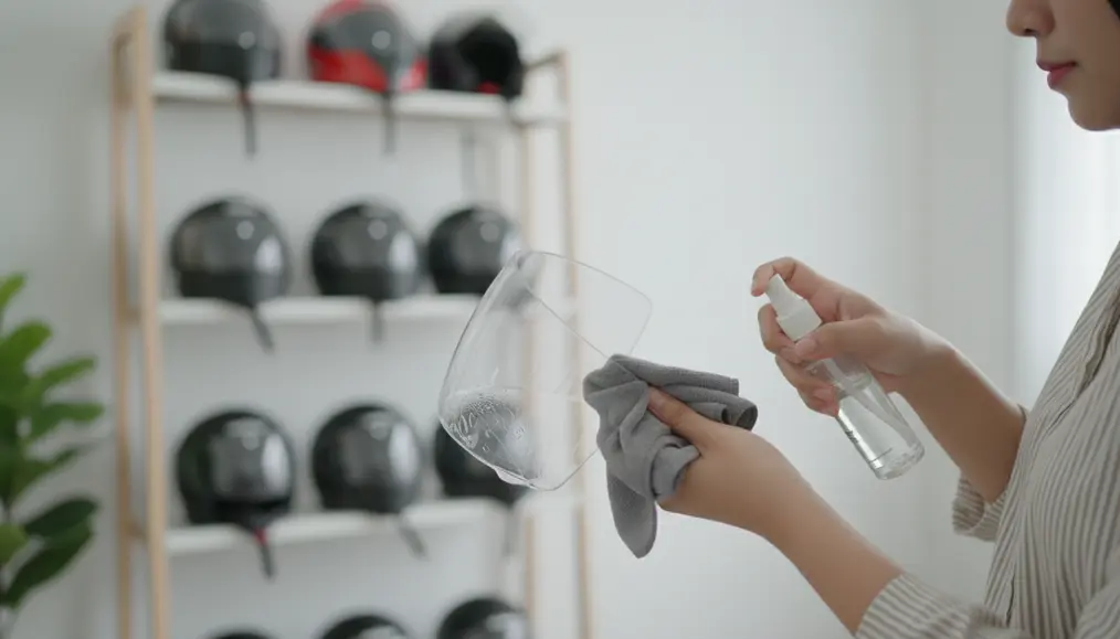 Tips Merawat Visor Helm Agar Terhindar dari Baret dan Kusam