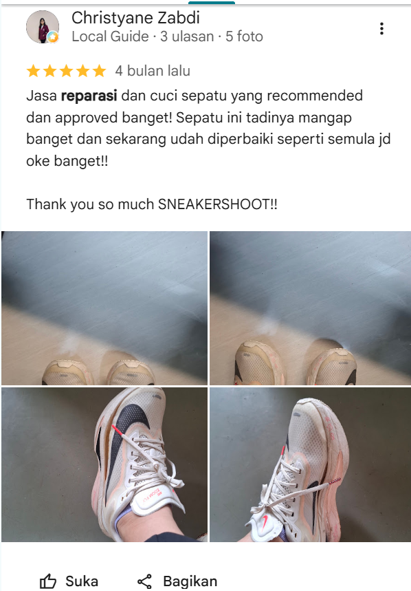Testimoni Pelanggan Sneakershoot