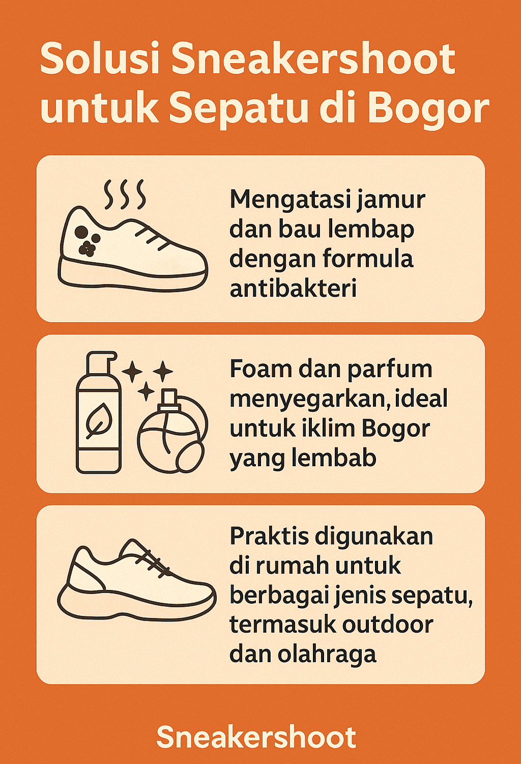 Infografik: Solusi Sneakershoot untuk Sepatu di Bogor
