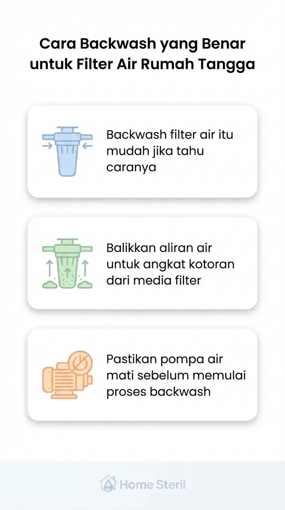 Cara Backwash yang Benar untuk Filter Air Rumah Tangga