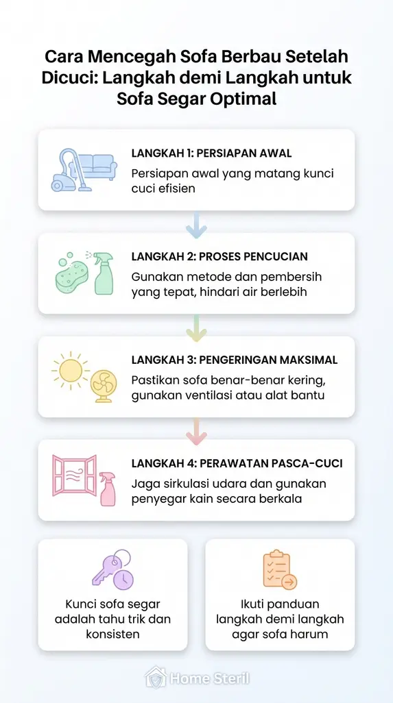 Cara Mencegah Sofa Berbau Setelah Dicuci: Langkah demi Langkah untuk Sofa Segar Optimal