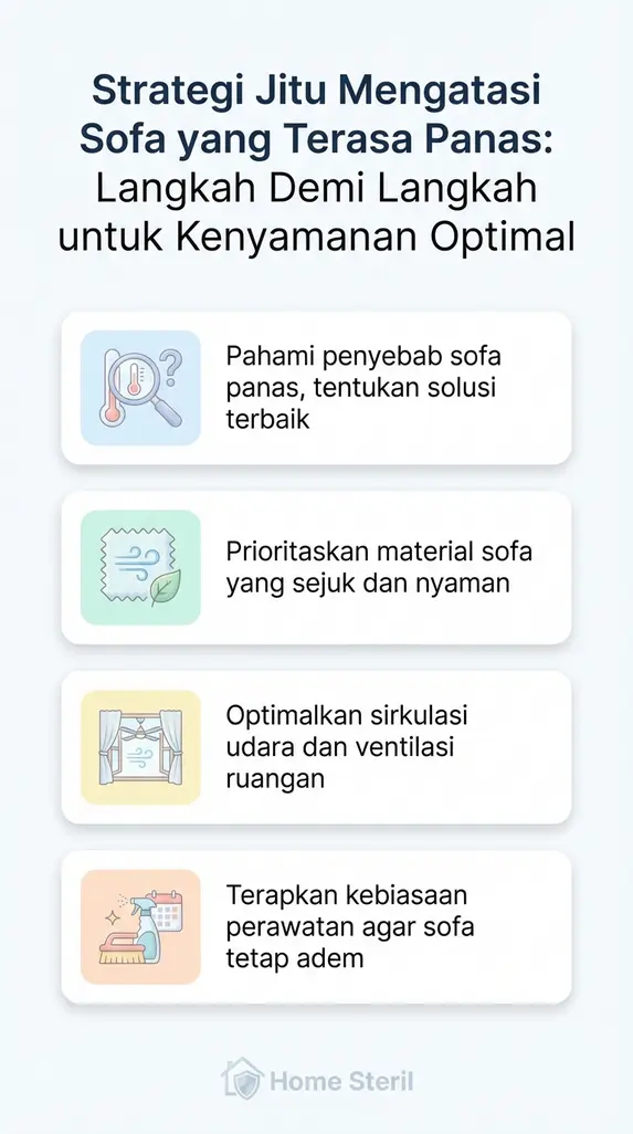 Strategi Jitu Mengatasi Sofa yang Terasa Panas: Langkah Demi Langkah untuk Kenyamanan Optimal