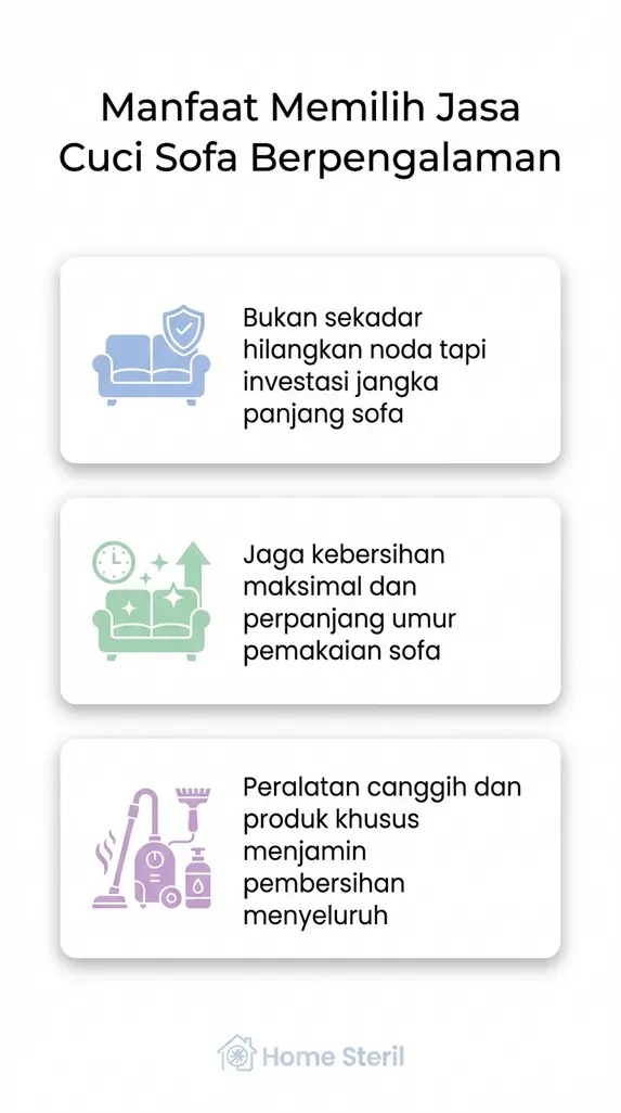 Manfaat Memilih Jasa Cuci Sofa Berpengalaman