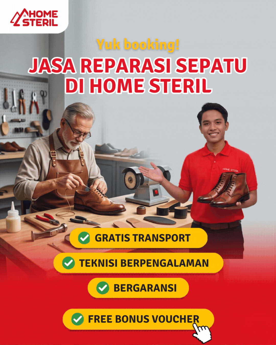 Jasa Reparasi Sepatu di Homesteril.com