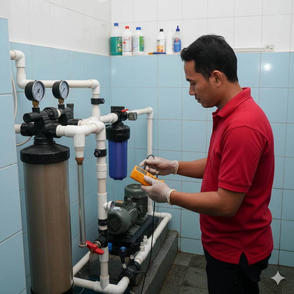 Pengecekan Sistem Sirkulasi dan Filter