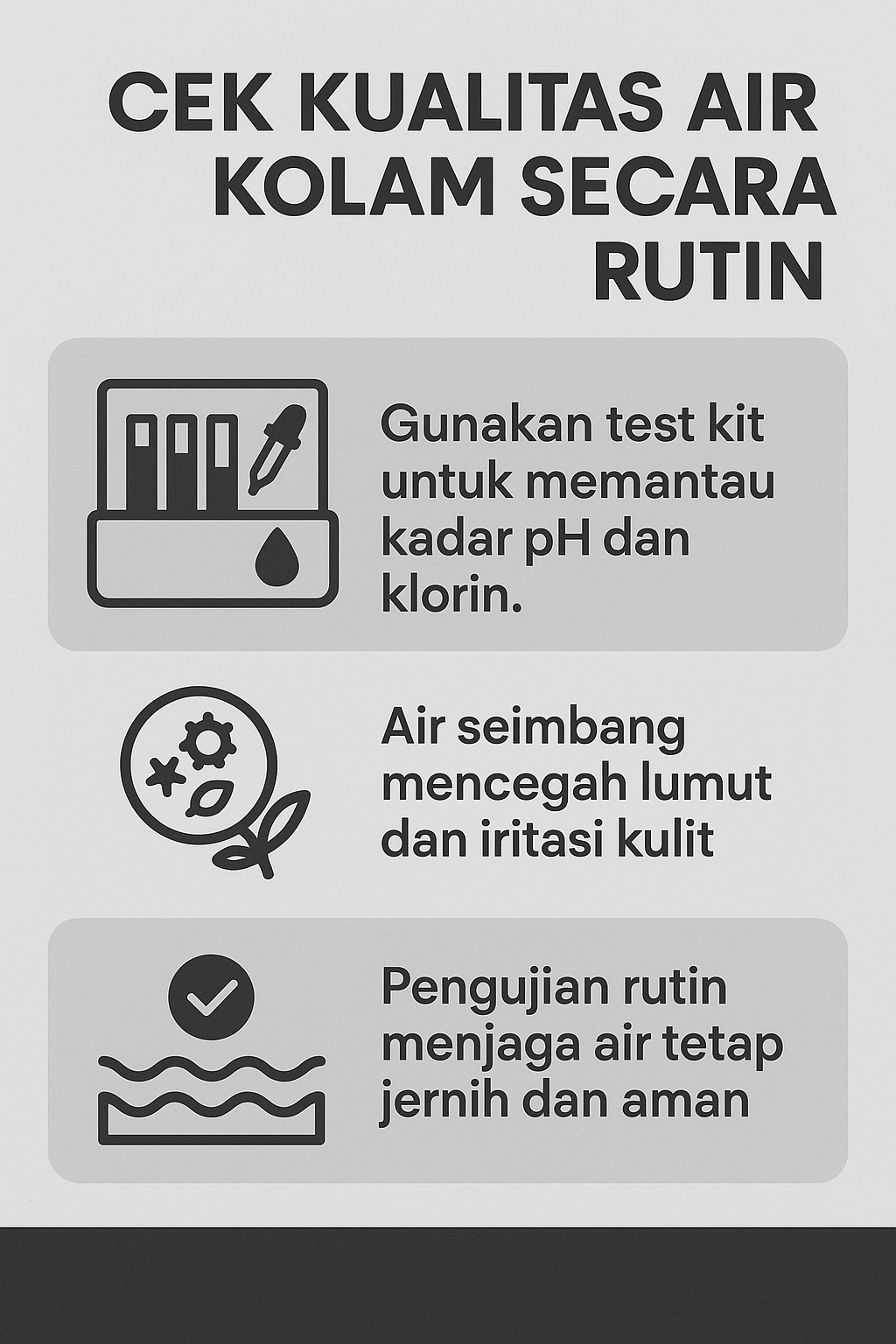 Infografik:Cek Kualitas Air Secara Rutin
