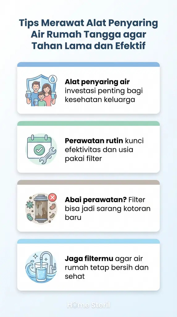 Tips Merawat Alat Penyaring Air Rumah Tangga agar Tahan Lama dan Efektif