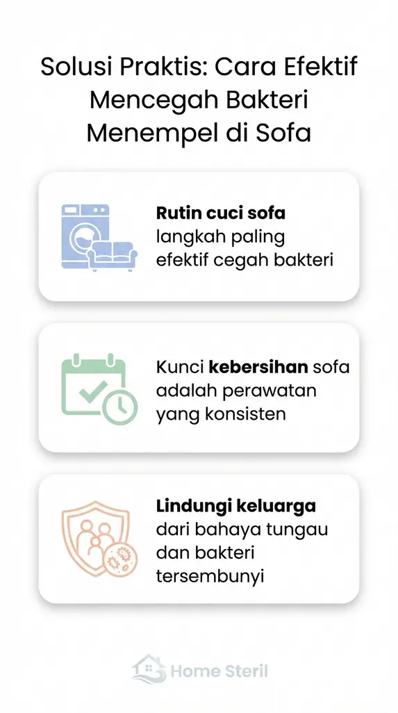 Solusi Praktis: Cara Efektif Mencegah Bakteri Menempel di Sofa