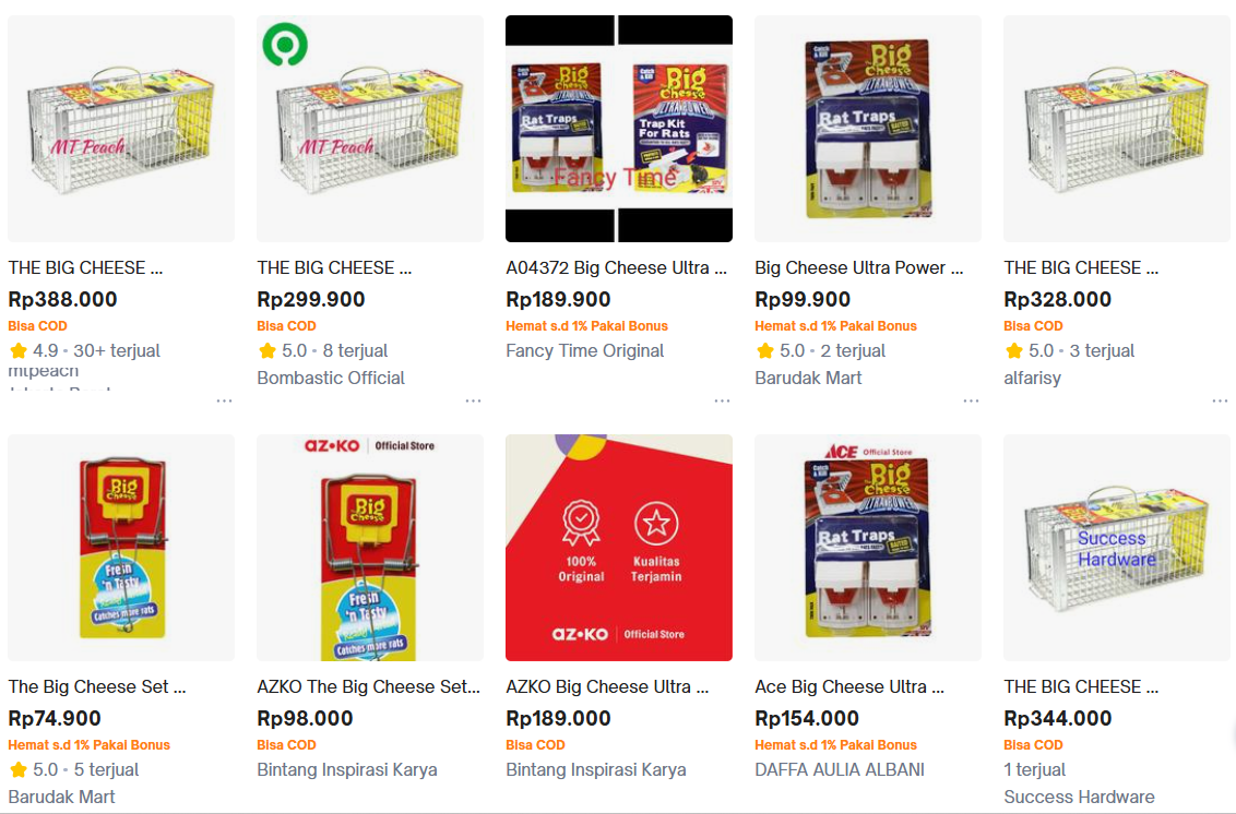 3. The Big Cheese (Multi-Catch Live Trap/Jebakan Kandang)