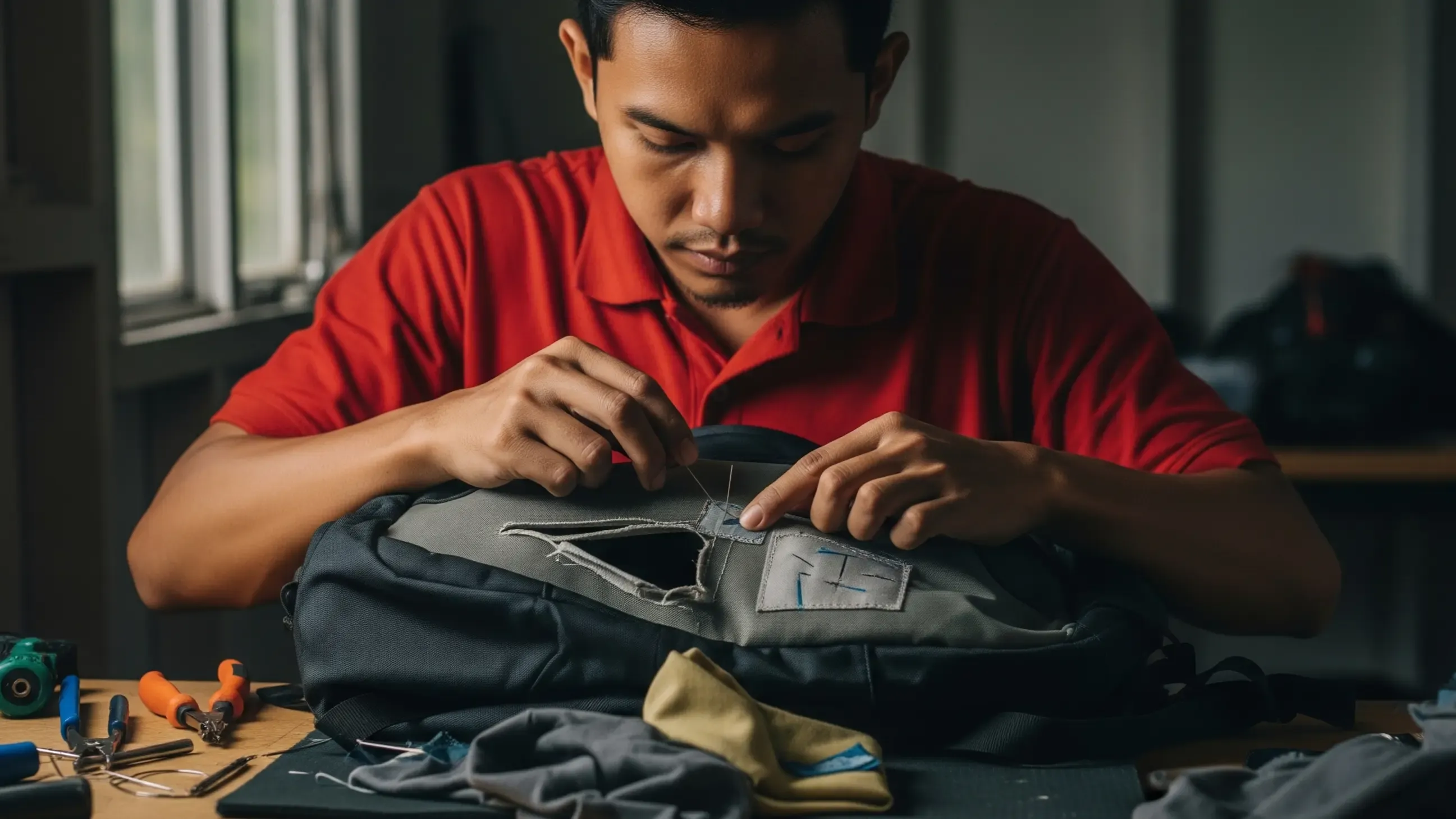 Cara Memperbaiki Tas Waterproof yang Robek atau Bocor