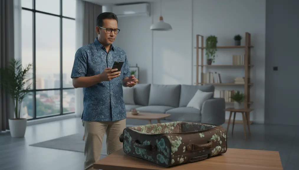 Kapan Harus Memanggil Jasa Koper Kena Air Hujan, Koper Lembab?