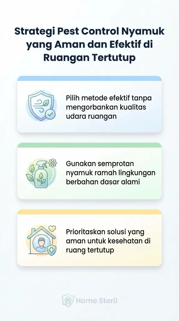 Strategi Pest Control Nyamuk yang Aman dan Efektif di Ruangan Tertutup